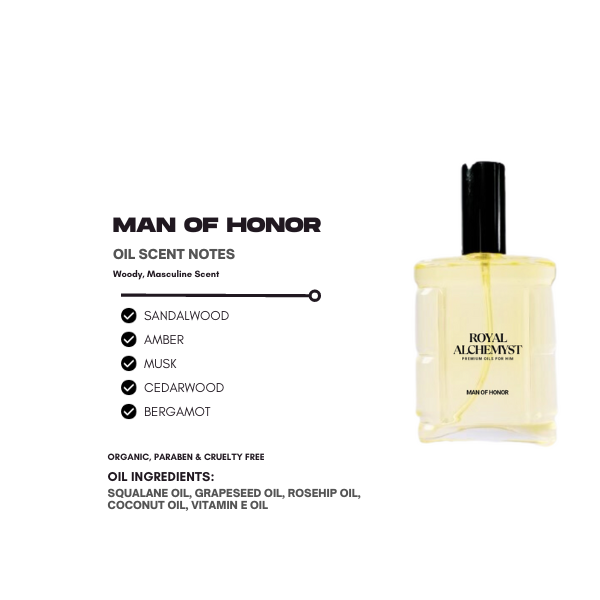 Man of Honor Premium Body Oil for Him