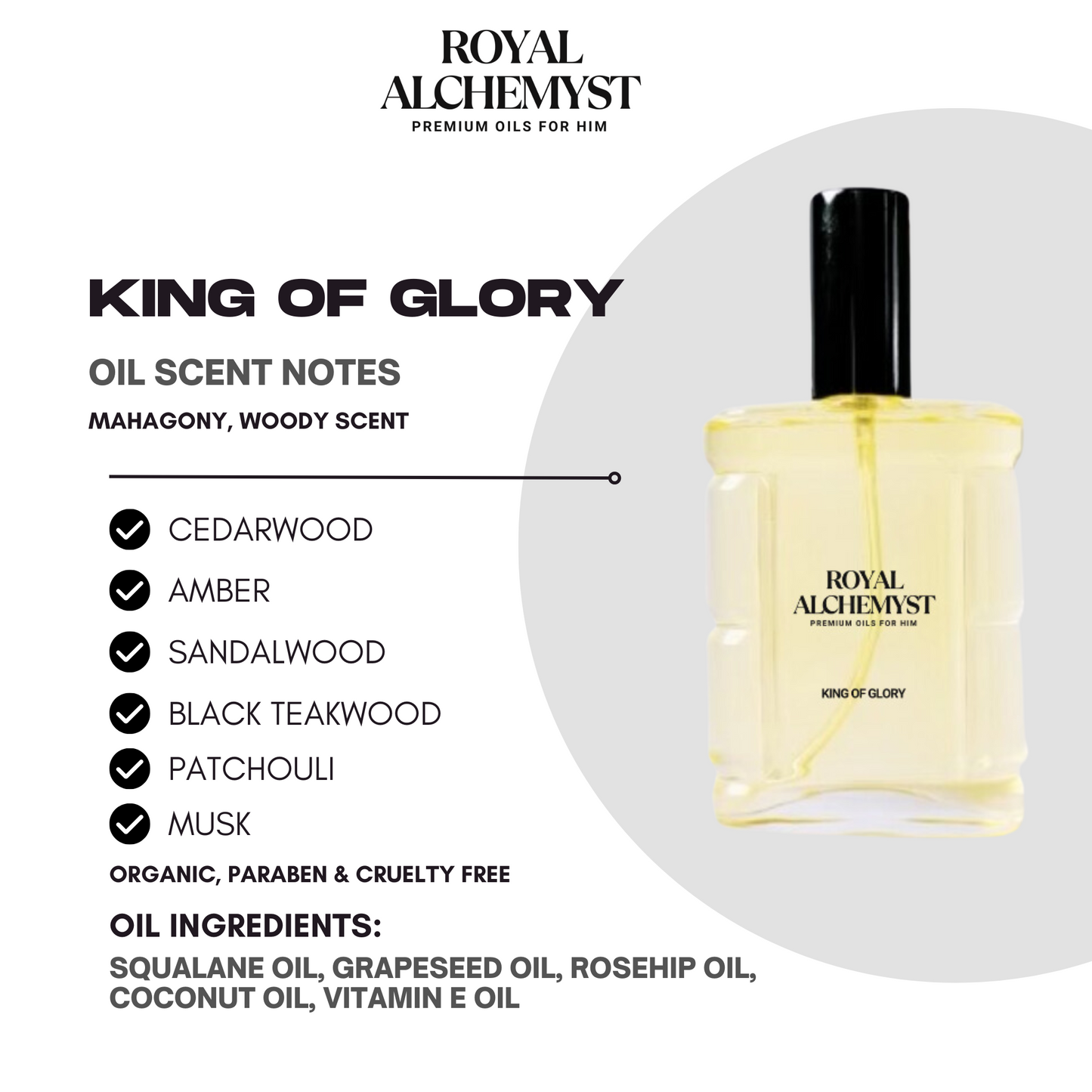 King of Glory Premium Body Oil for Him