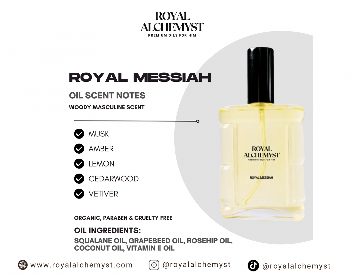 Royal Messiah Premium Body Oil for Him