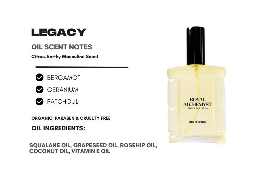 Legacy Premium Body Oil for Him